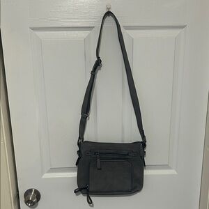 Charming Charlie Gray Crossbody Bag